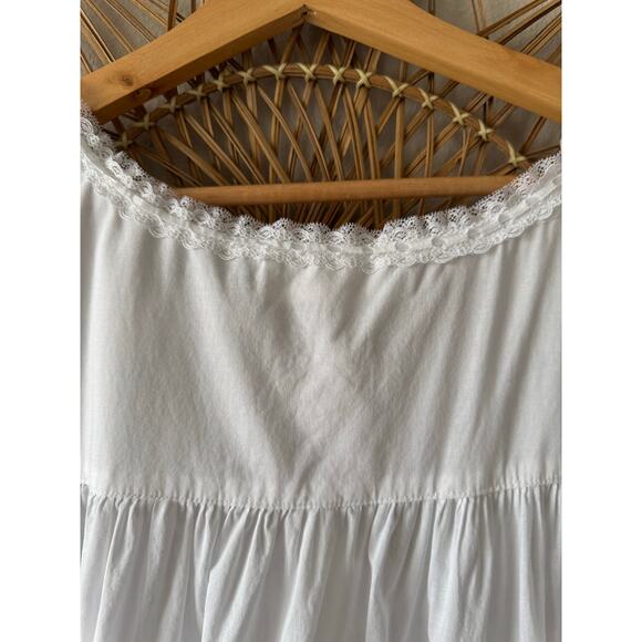 SOLD✨Eileen West Moonlight Sonata Long Cotton Nightgown White Cottagecore 4X - Picture 12 of 14